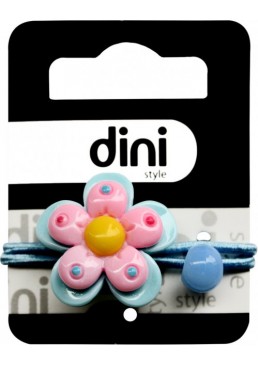 Резинка Dini Kids d-067 Цветок, голубая