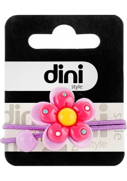 Резинка Dini Kids d-074 Цветок, сиреневая