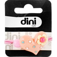 Резинка Dini Kids d-012 Сердце персиковая