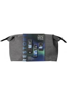 Чоловічий подарунковий набір Dove Men Clean Comfort у косметичці, 3 засоби