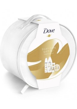 Подарочный набор Dove Silky care gift set, Elegant Soft set (гель для душа, крем для тела, антиперспирант, крем для рук)
