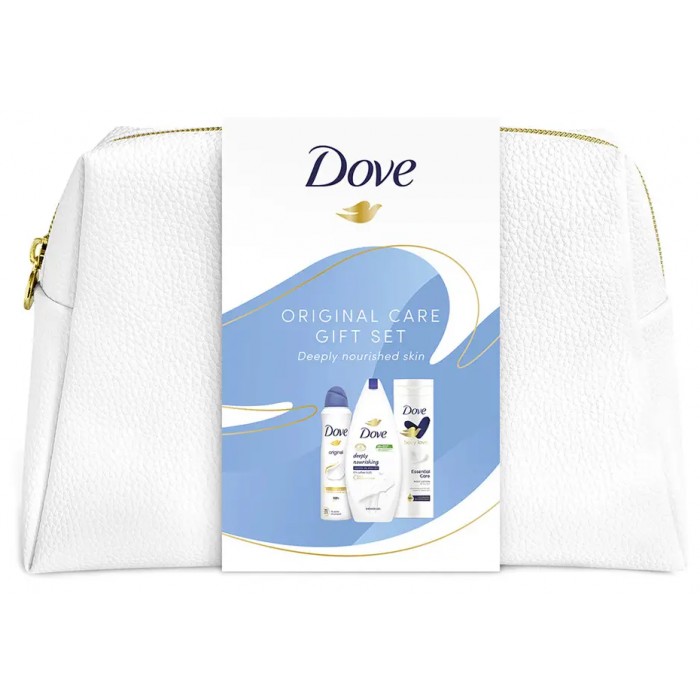 Подарунковий набір Dove Original Care Gift Set (Гель для душу + Лосьйон для тіла + Дезодорант) - 