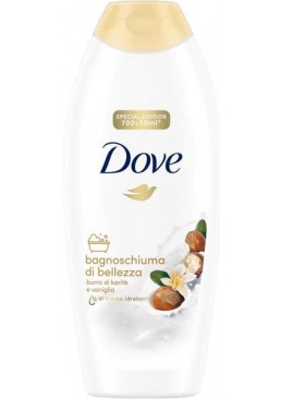 Гель-пінка для душу Dove Bagnoschiuma з олією ши та ваніллю, 750 мл