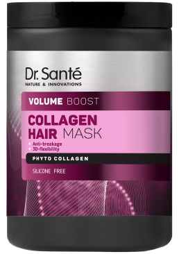 Маска для волосся Dr.Sante Collagen Hair Volume boost Для надання об'єму, 1 л