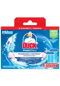 Диски чистоты для унитаза Duck Морская Свежесть запаска, 2 шт