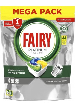 Капсулы для посудомоечной машины Fairy Platinum All in One Лимон, 44 шт