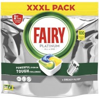 Капсулы для посудомоечной машины Fairy Platinum Лимон, 100 шт