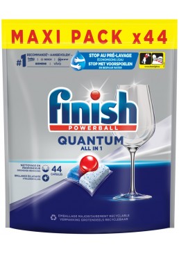 Таблетки для мытья посуды в посудомоечной машине Finish Quantum, 44 шт