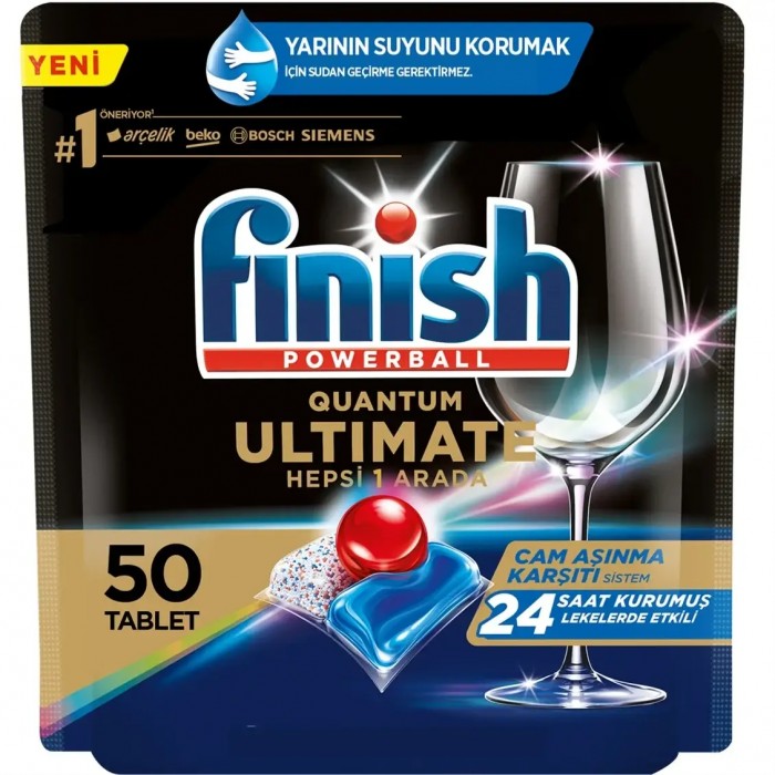 Таблетки для посудомоечной машины Finish Ultimate  All in 1, 50 шт - 