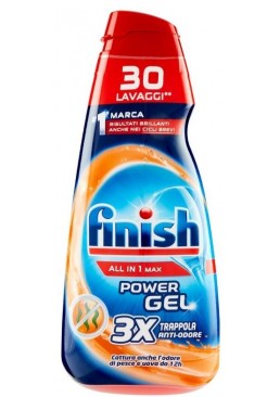 Гель для мытья посуды в посудомоечной машине Finish Power Gel All in 1 Max, 600 мл