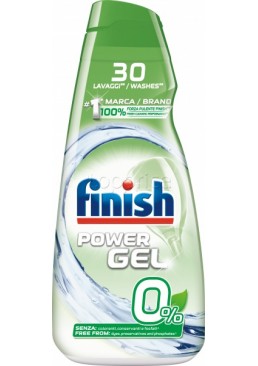 Средство для мытья посуды в посудомоечных машинах Finish Power All in One Gel 0%, 600 мл