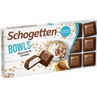 Шоколад молочний Schogetten Bowls Granola & Cream, 100 г
