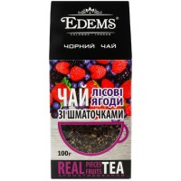 Чай черный Edems с кусочками Лесные Ягоды, 100 г
