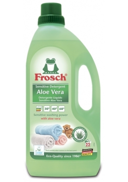 Концентрированное жидкое средство для стирки Frosch Алоэ Вера, 1.5 л (22 стирки)