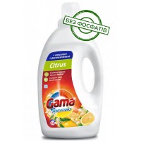 Гель для прання Gama Citrus з цитрусовим ароматом, 1.2 л (24 прання)