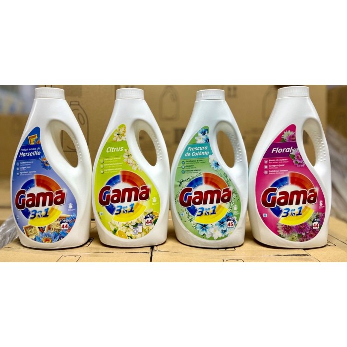 Гель для стирки Gama Citrus с цитрусовым ароматом, 1.98 л (44 стирки) - 