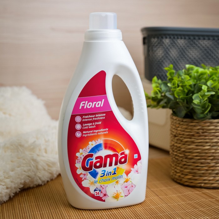 Гель для стирки Gama Floral с цветочным ароматом, 1.2 л (24 стирки) - 