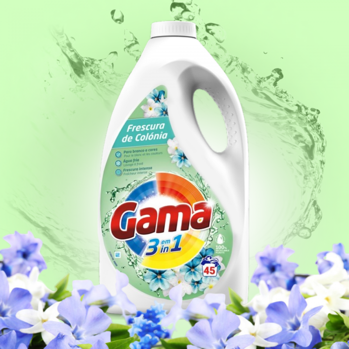 Гель для прання Gama Frescura de Colonia  Інтенсивна свіжість, 1.98 л (45 прань) - 