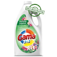 Гель для прання Gama Floresta Tropical з ароматом тропічних квітів, 4.05 л (90 прань)