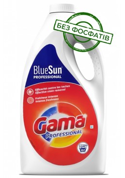 Гель для стирки Gama Professional для профессиональной стирки, 5.1 л (102 стирки)
