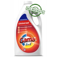 Гель для стирки Gama Universal универсальный, 3.735 л (83 стирки)