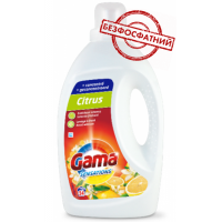 Гель для прання Gama Citrus Універсал з ароматом цитруса, 1.2 л (24 прання)