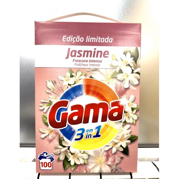 Порошок для стирки Gama Jasmine 3в1 с ароматом жасмина, 5.5 кг (100 стирок) - 