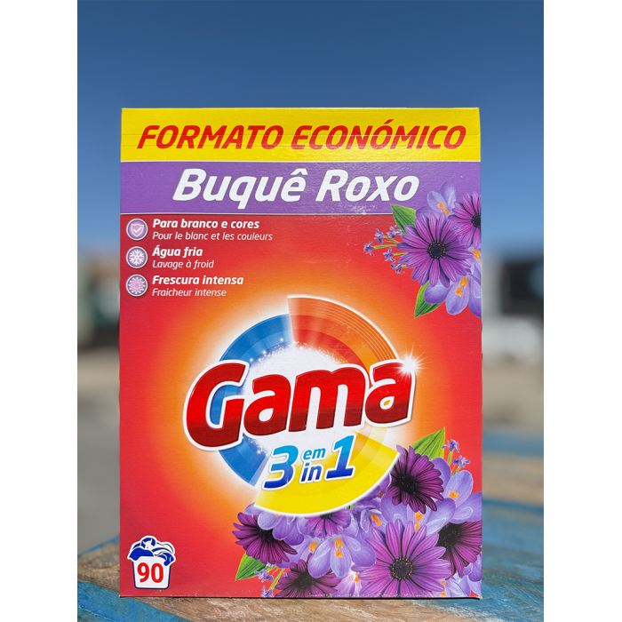 Порошок для прання Gama Buque Roxo 3в1 з квітковим ароматом, 4.95 кг (90 прань) - 