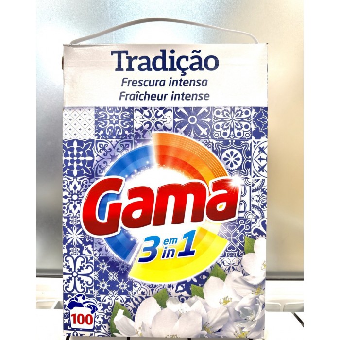 Порошок для стирки Gama Tradicao 3в1 интенсивная свежесть, 5.5 кг (100 стирок) - 