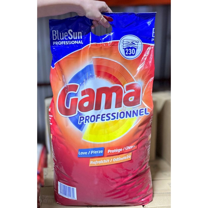 Порошок для стирки Gama Professionnel для профессиональной стирки, 15 кг (230 прань) - 