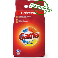Порошок для прання Gama Universal 3в1 універсальний, 6 кг (100 прань)