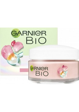 Поживний крем Garnier Bio з олією шипшини для додання сяйва тьмяній шкірі обличчя, 50 мл