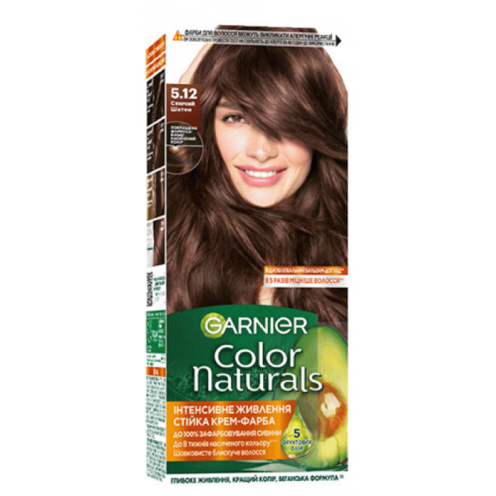 Фарба для волосся Garnier Color Naturals 5.12 Морозний шоколад, 110 мл - 