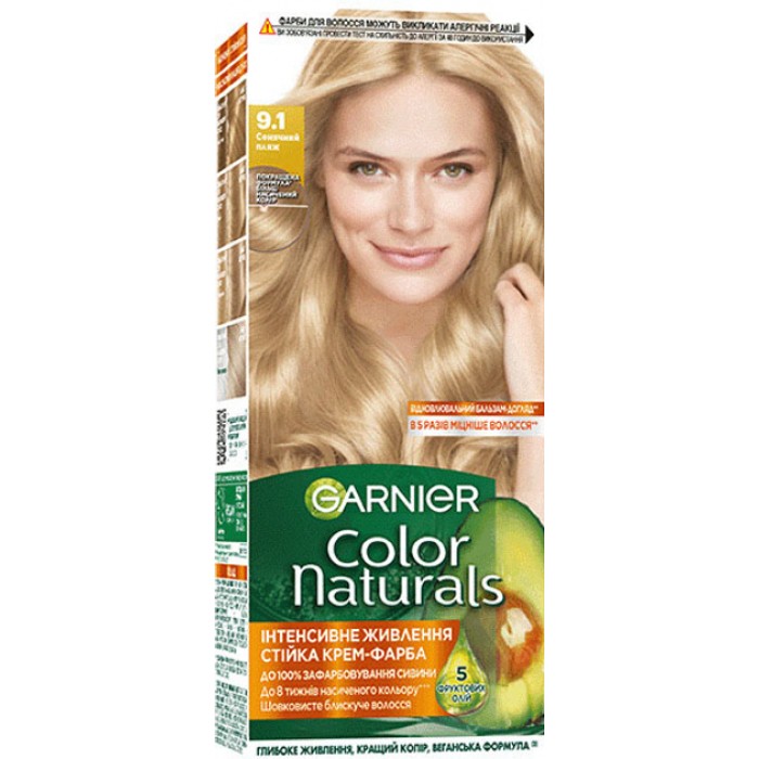 Краска для волос Garnier Color Naturals 9.1 Солнечный пляж, 110 мл - 