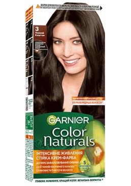Краска для волос Garnier Color Naturals 3 Темный каштан, 110 мл 