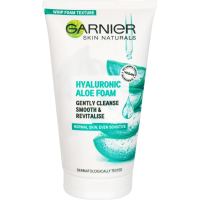 Очищающая гиалуроновая алоэ-пенка для умывания Garnier Skin Naturals для нормальной и чувствительной кожи лицa, 150 мл
