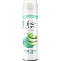 Гель для гоління жіночий Gillette Satin Care Sensitive з алоє вера, 200 мл