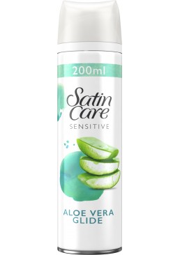 Гель для гоління жіночий Gillette Satin Care Sensitive з алоє вера, 200 мл