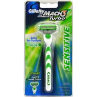 Станок для гоління Gillette Mach 3 Turbo Sensitive Aloe, 1 шт