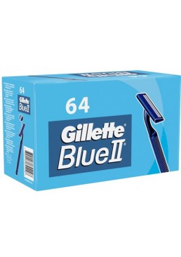 Упаковка одноразових бритвових верстатів Gillette Blue II, 64 шт