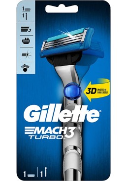 Станок для гоління Gillette Mach 3 Turbo, 1шт