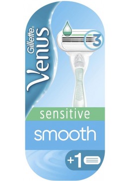 Станок для бритья женский Gillette Venus Sensitive Smooth, (2 кассеты)