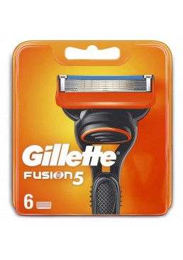 Сменные картриджи для бритья Gillette Fusion 5, 6 шт