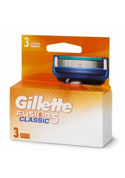 Сменные картриджи для бритья Gillette Fusion5 Classic 5, 3 шт.