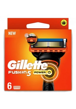 Сменные картриджи для бритья Gillette Fusion5 Power, 6 шт.