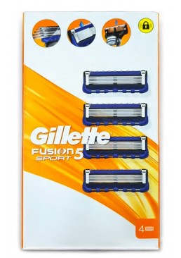 Сменные картриджи для бритья Gillette Fusion5 Sport, 4 шт.