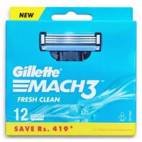Змінні картриджі для гоління Gillette Mach3 Fresh Clean, 12 шт.