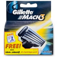 Змінні картриджі для гоління Gillette Mach3, 2 шт.