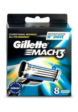 Сменные картриджи для бритья Gillette Mach3, 8 шт.