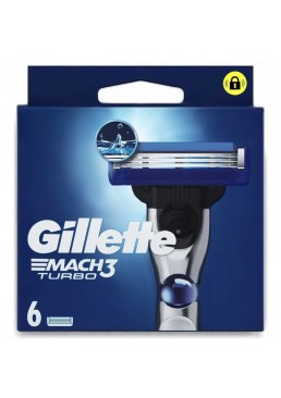 Сменные картриджи для бритья Gillette Mach3 Turbo, 6 шт.